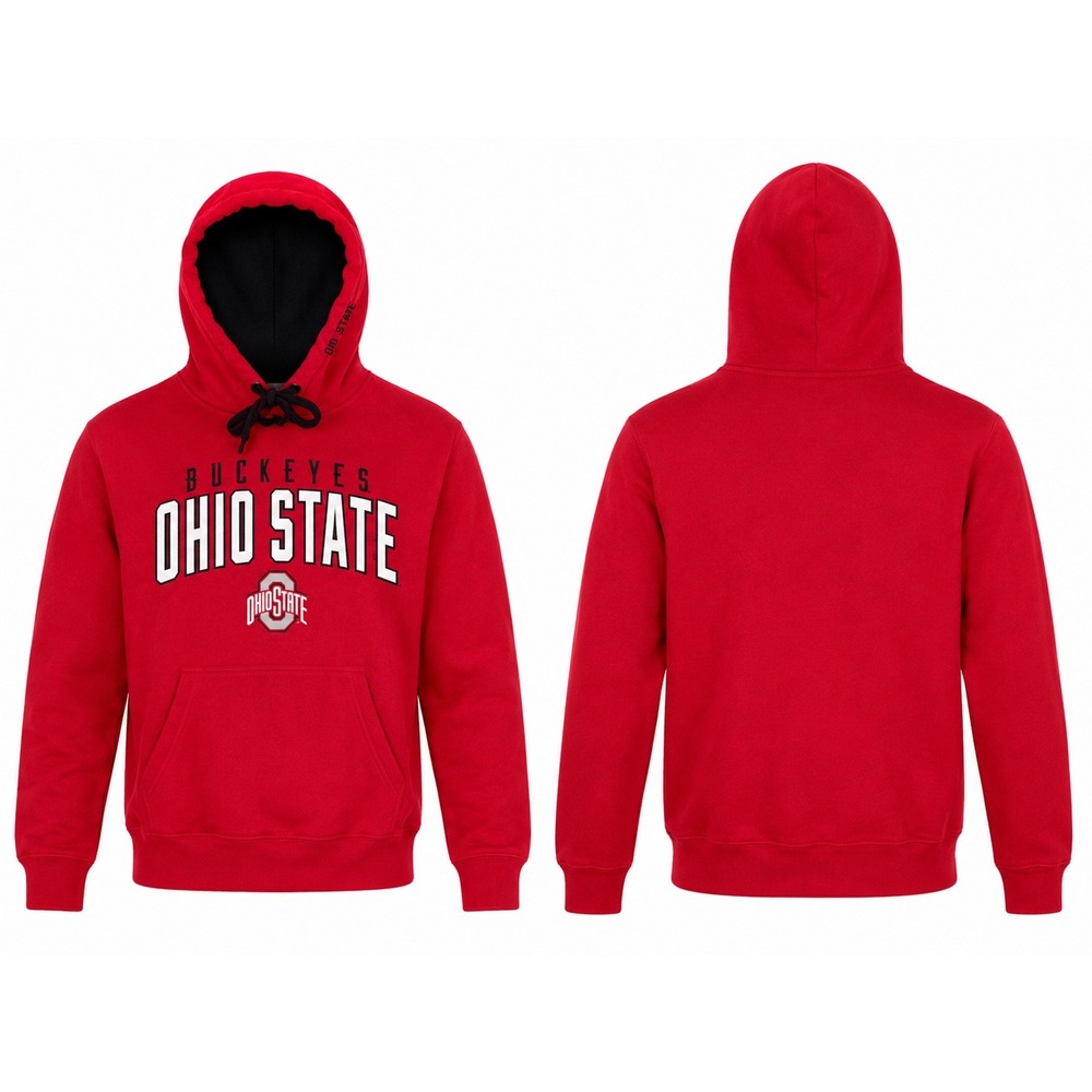 Ohio State Buckeyes Hoodie Mens XL Red Varsity Authentic Apparel Sweatshirt